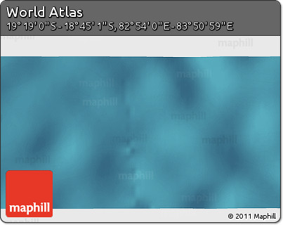 Satellite 3D Map of the Area around 19° 2' 1" S, 83° 22' 30" E