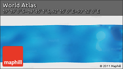 Physical Panoramic Map of the Area around 19° 2' 1" S, 92° 43' 29" E