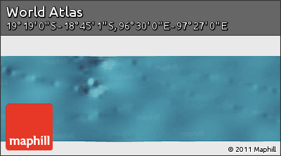Satellite Panoramic Map of the Area around 19° 2' 1" S, 96° 58' 29" E