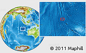 Physical Location Map of the area around 19° 2' 1" S, 99° 31' 30" E