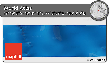 Physical Panoramic Map of the Area around 19° 2' 1" S, 99° 31' 30" E