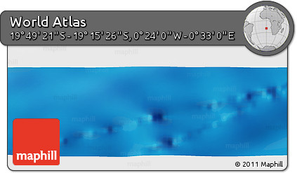 Physical Panoramic Map of the Area around 19° 32' 24" S, 0° 4' 30" E
