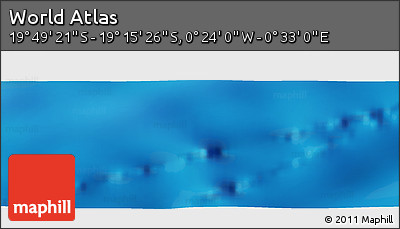 Physical Panoramic Map of the Area around 19° 32' 24" S, 0° 4' 30" E