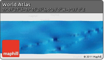 Physical Panoramic Map of the Area around 19° 32' 24" S, 0° 4' 30" E
