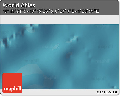 Satellite 3D Map of the Area around 19° 32' 24" S, 0° 55' 29" E