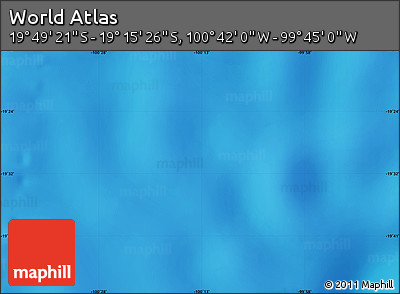 Physical Map of the Area around 19° 32' 24" S, 100° 13' 29" W