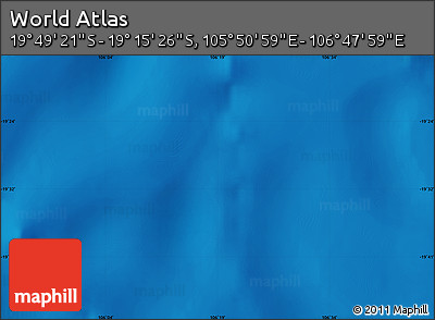 Physical Map of the Area around 19° 32' 24" S, 106° 19' 29" E