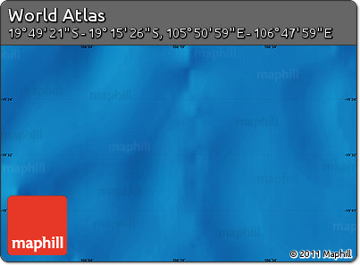 Physical Map of the Area around 19° 32' 24" S, 106° 19' 29" E