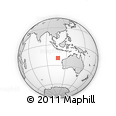 Outline Map of the Area around 19° 32' 24" S, 107° 10' 30" E, rectangular outline