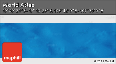 Physical Panoramic Map of the Area around 19° 32' 24" S, 107° 10' 30" E