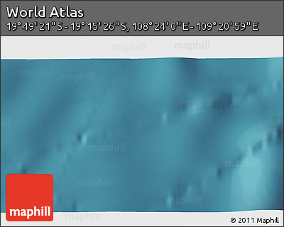 Satellite 3D Map of the Area around 19° 32' 24" S, 108° 52' 30" E