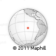 Outline Map of the Area around 19° 32' 24" S, 108° 43' 29" W, rectangular outline