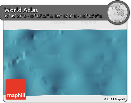 Satellite 3D Map of the Area around 19° 32' 24" S, 109° 43' 29" E