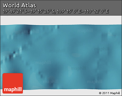 Satellite 3D Map of the Area around 19° 32' 24" S, 109° 43' 29" E