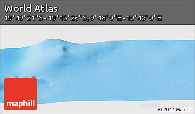 Physical Panoramic Map of the Area around 19° 32' 24" S, 10° 16' 30" E