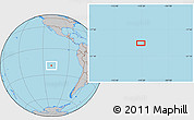 Gray Location Map of the area around 19° 32' 24" S, 110° 25' 30" W