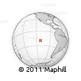 Outline Map of the Area around 19° 32' 24" S, 111° 16' 30" W, rectangular outline