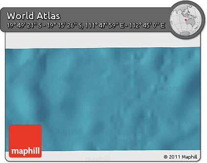 Satellite 3D Map of the Area around 19° 32' 24" S, 112° 16' 30" E