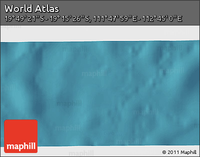 Satellite 3D Map of the Area around 19° 32' 24" S, 112° 16' 30" E