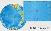 Physical Location Map of the area around 19° 32' 24" S, 112° 7' 30" W