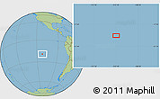 Savanna Style Location Map of the area around 19° 32' 24" S, 112° 7' 30" W