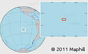 Gray Location Map of the area around 19° 32' 24" S, 112° 58' 29" W