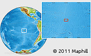 Physical Location Map of the area around 19° 32' 24" S, 112° 58' 29" W
