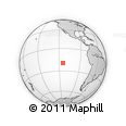 Outline Map of the Area around 19° 32' 24" S, 114° 40' 30" W, rectangular outline