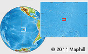 Physical Location Map of the area around 19° 32' 24" S, 115° 31' 30" W