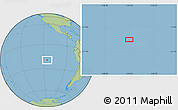 Savanna Style Location Map of the area around 19° 32' 24" S, 115° 31' 30" W