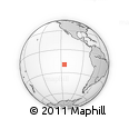Outline Map of the Area around 19° 32' 24" S, 115° 31' 30" W, rectangular outline