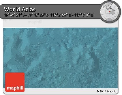 Satellite 3D Map of the Area around 19° 32' 24" S, 116° 31' 30" E
