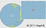 Savanna Style Location Map of the area around 19° 32' 24" S, 116° 22' 30" W