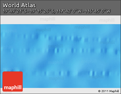 Physical 3D Map of the Area around 19° 32' 24" S, 117° 13' 29" W