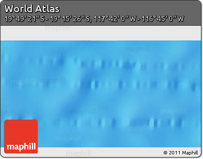 Physical 3D Map of the Area around 19° 32' 24" S, 117° 13' 29" W