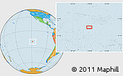Political Location Map of the area around 19° 32' 24" S, 118° 4' 29" W