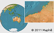 Satellite Location Map of the area around 19° 32' 24" S, 120° 46' 30" E