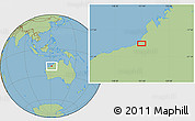 Savanna Style Location Map of the area around 19° 32' 24" S, 121° 37' 30" E
