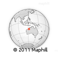 Outline Map of the Area around 19° 32' 24" S, 122° 28' 29" E, rectangular outline