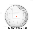 Outline Map of the Area around 19° 32' 24" S, 128° 16' 30" W, rectangular outline