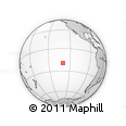 Outline Map of the Area around 19° 32' 24" S, 129° 58' 29" W, rectangular outline