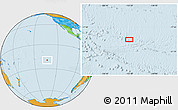 Political Location Map of the area around 19° 32' 24" S, 133° 22' 30" W