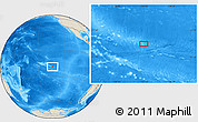 Shaded Relief Location Map of the area around 19° 32' 24" S, 133° 22' 30" W