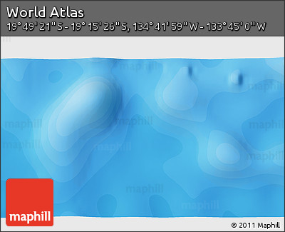 Political 3D Map of the Area around 19° 32' 24" S, 134° 13' 29" W