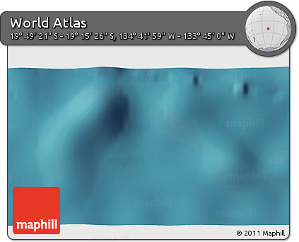Satellite 3D Map of the Area around 19° 32' 24" S, 134° 13' 29" W
