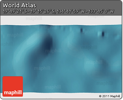 Satellite 3D Map of the Area around 19° 32' 24" S, 134° 13' 29" W