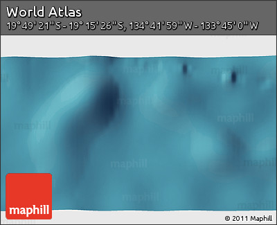 Satellite 3D Map of the Area around 19° 32' 24" S, 134° 13' 29" W