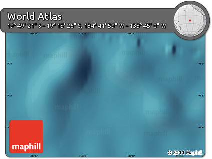 Satellite Map of the Area around 19° 32' 24" S, 134° 13' 29" W