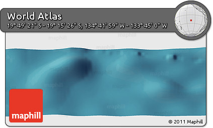 Satellite Panoramic Map of the Area around 19° 32' 24" S, 134° 13' 29" W