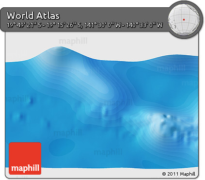 Political 3D Map of the Area around 19° 32' 24" S, 141° 1' 30" W